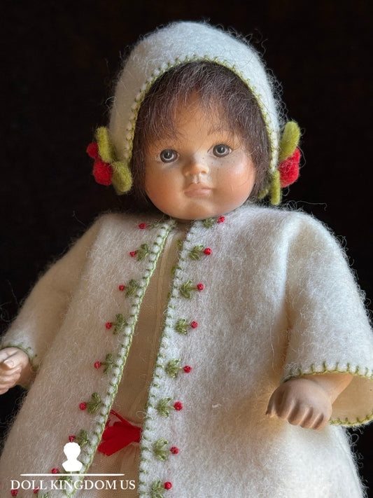 Collectible Erika Catellani 6” Carved Wooden Baby Doll Irma LE 25