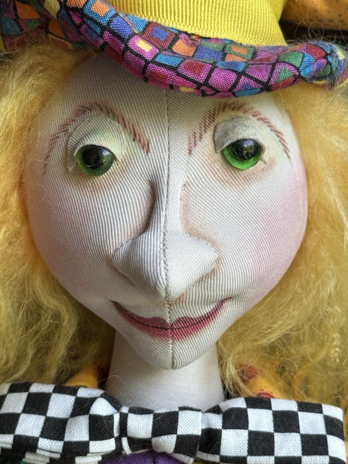 OOAK 20.75” The Mad Hatter Alice In Wonderland Cloth Artist Made Character Doll