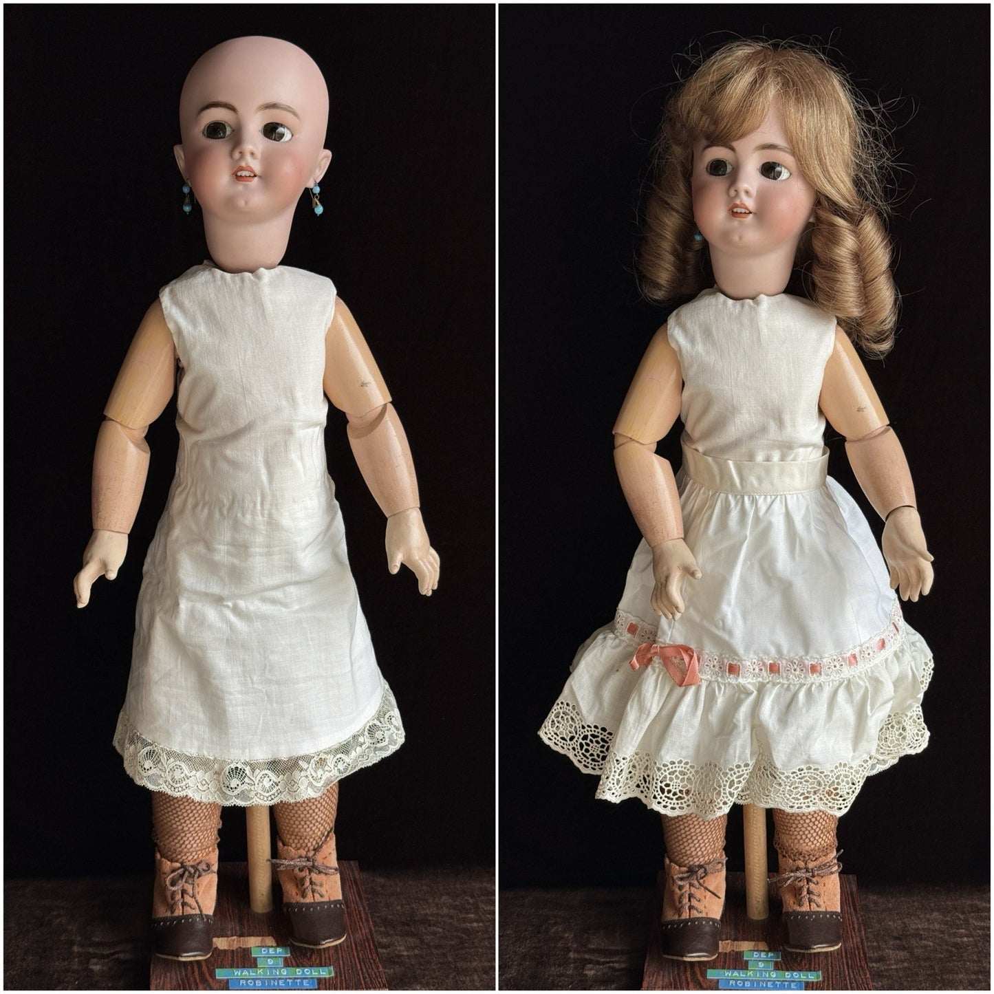 Antique German/French 23” Tete Jumeau Simon Halbig Dep Bisque Head Walker Doll