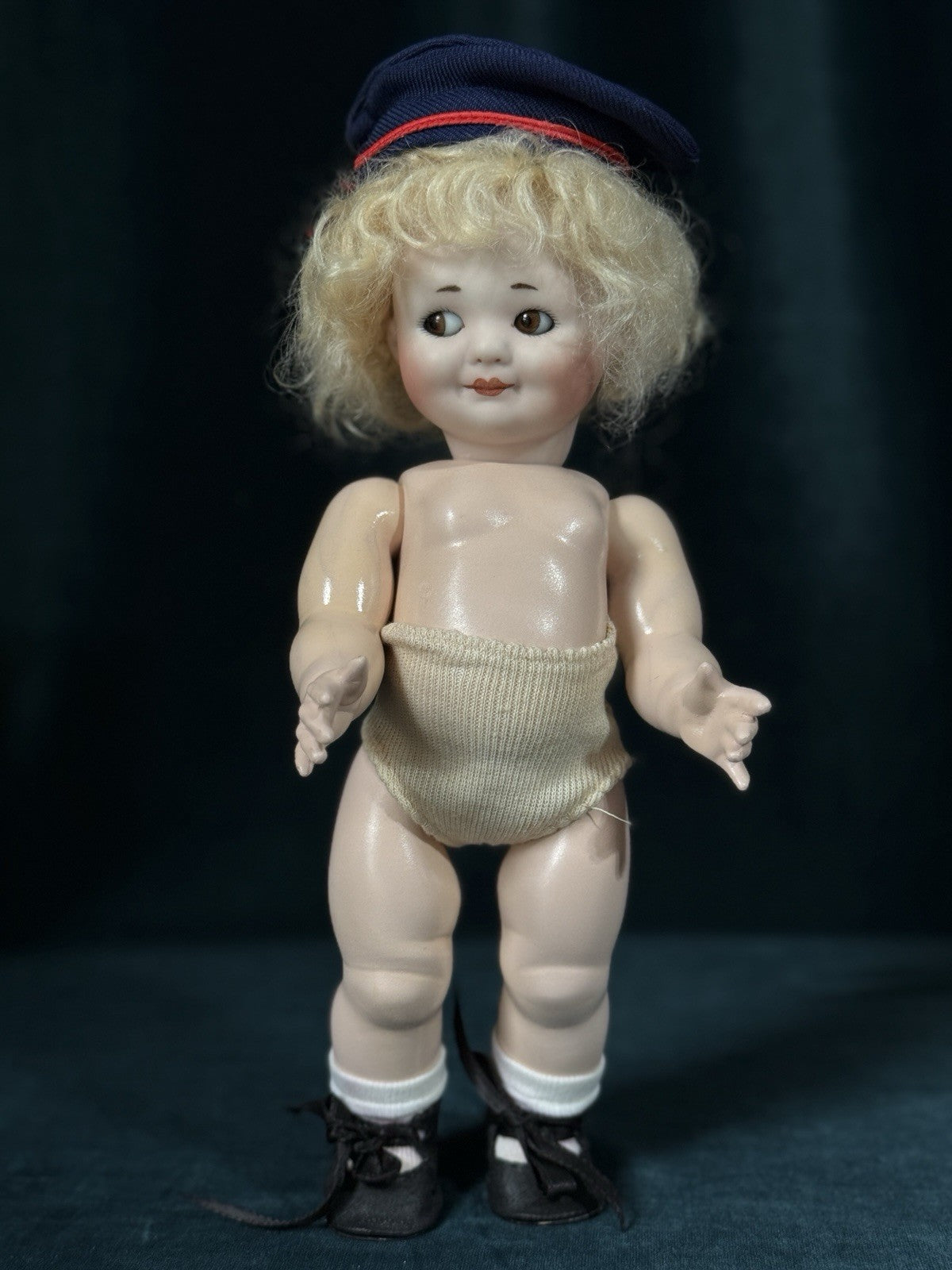 Vintage Reproduction of Rare German Kley & Hahn Googly Eyes 9.5” Doll