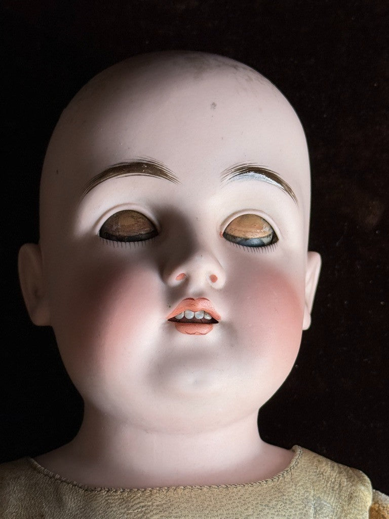 Antique German 22” Kestner 154 Bisque Shoulder Head Doll