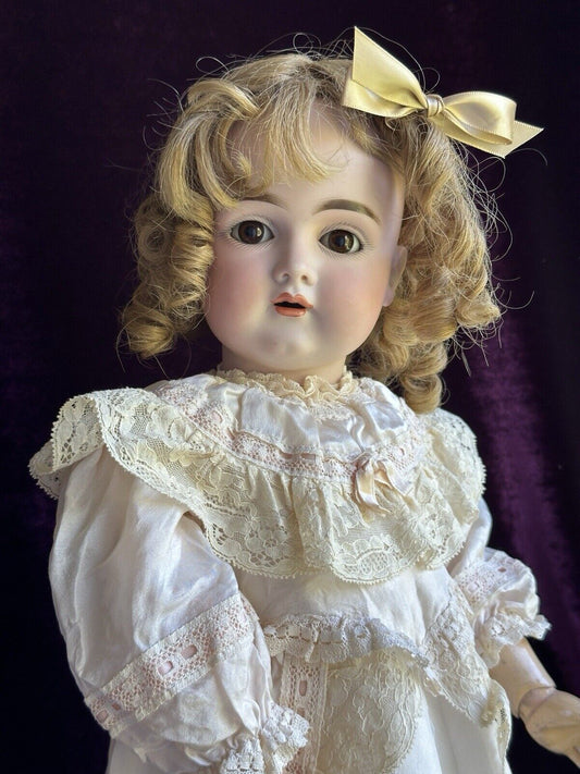 Antique German 22” Kestner 129 Bisque Head Doll