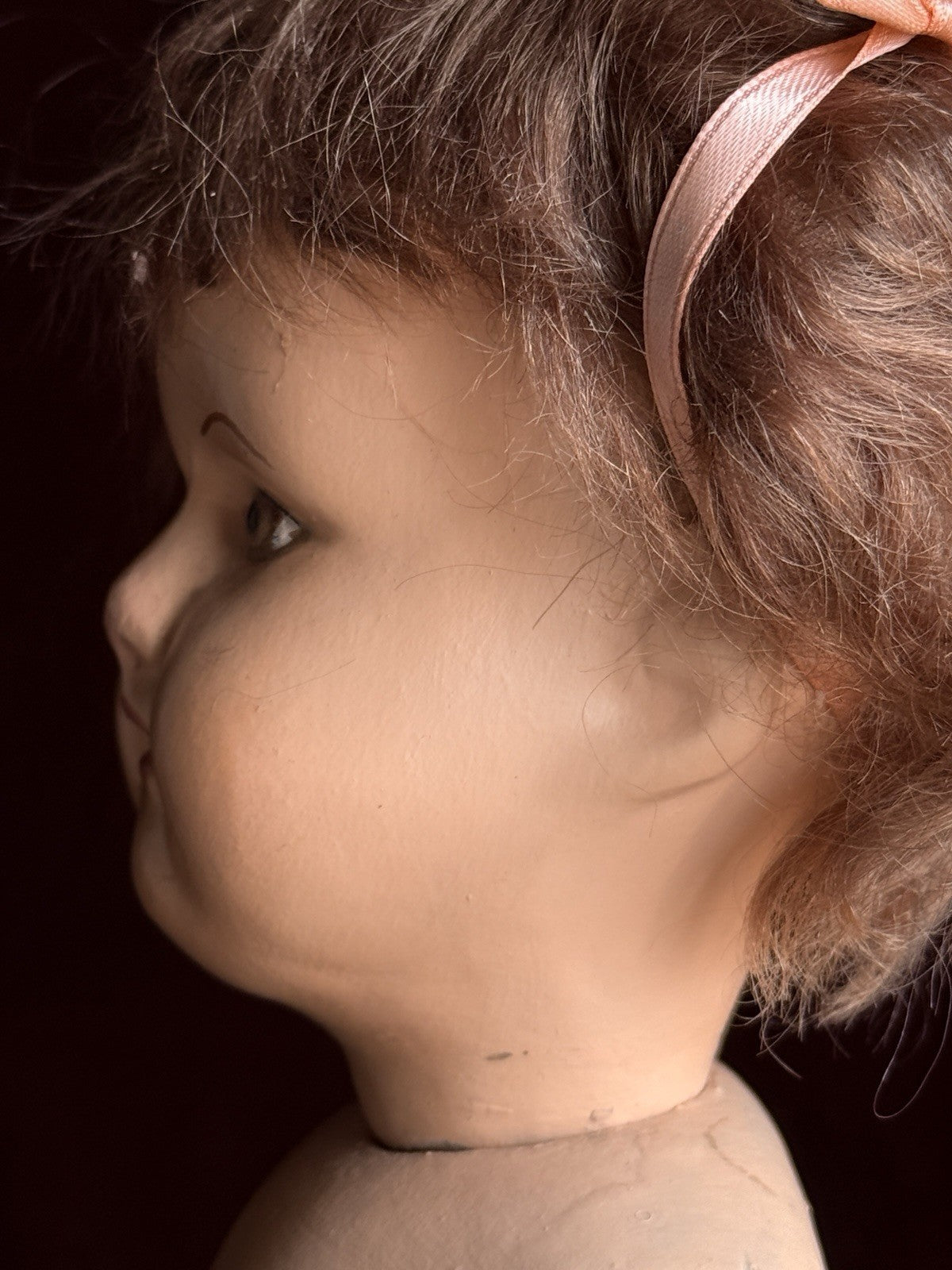 Antique American 15” Schoenhut Wooden Jointed Miss Dolly Doll