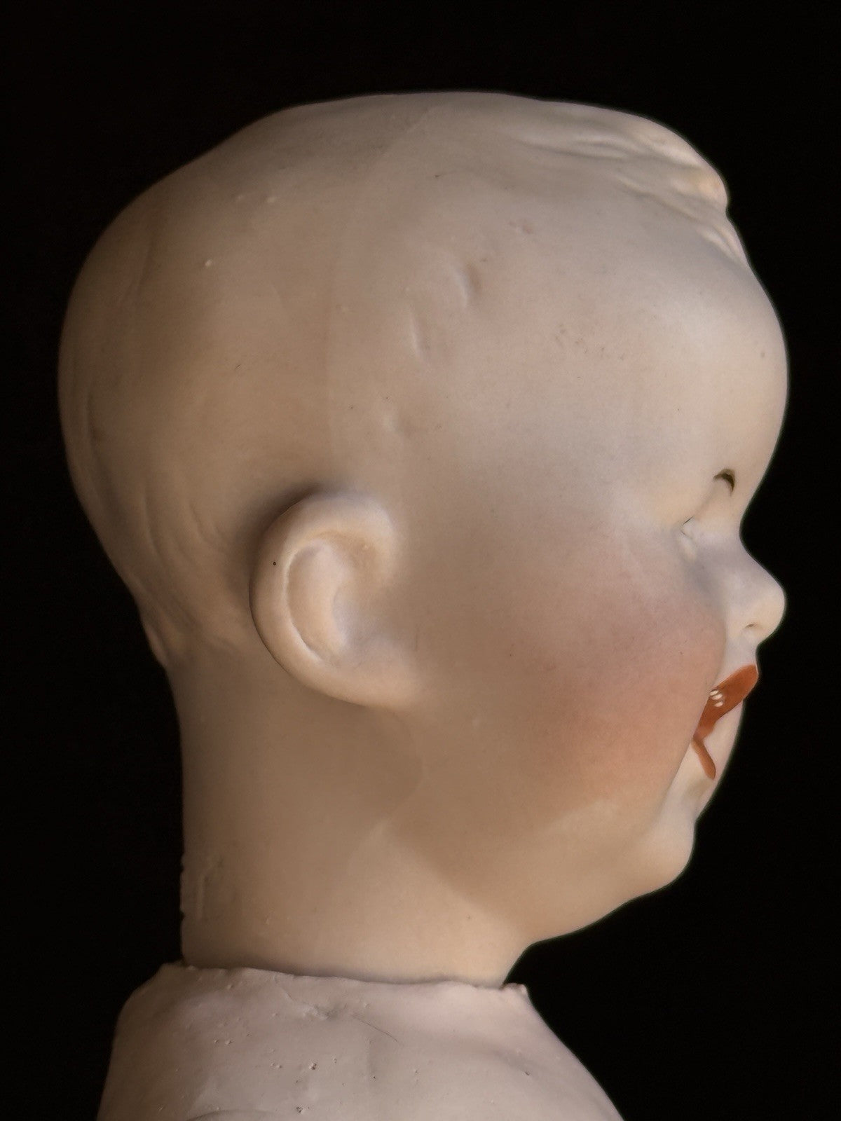 Antique German 10.5” Gebruder Heubach 8191 Bisque Head Character Baby Boy Doll