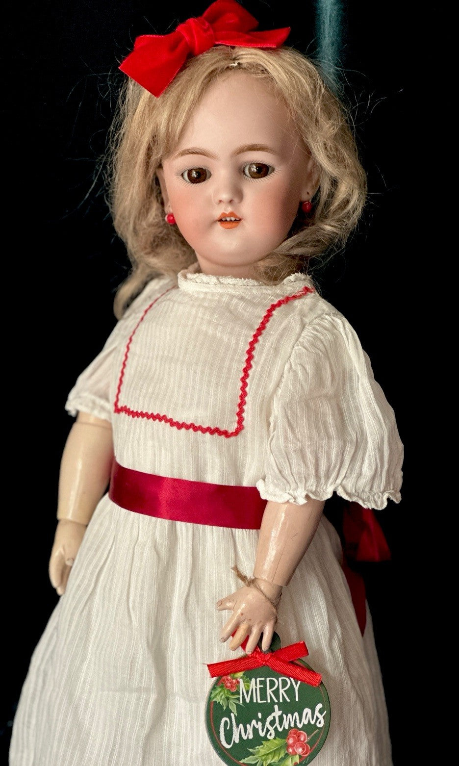 Antique German Simon Halbig Mold 1078 19” Doll Bisque Head Composition Body