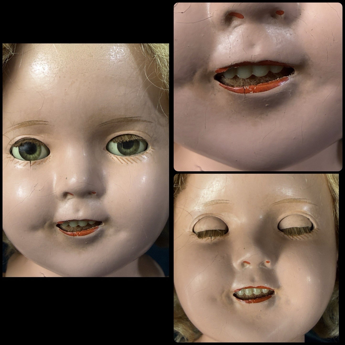 Lot Of 2 Vintage 1930’s Composition 15” and 13” Shirley Temple Doll by Ideal
