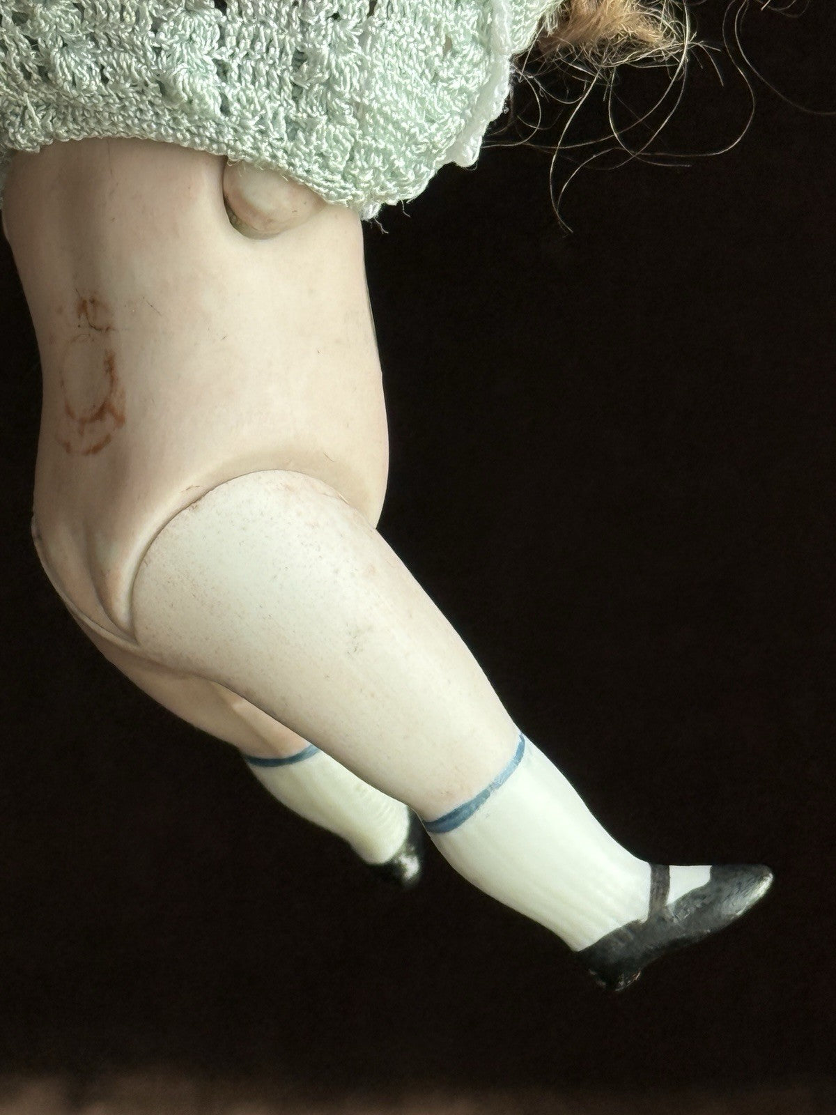 Antique German 4.5” Kestner 208 All Bisque Mignonette Dollhouse Doll