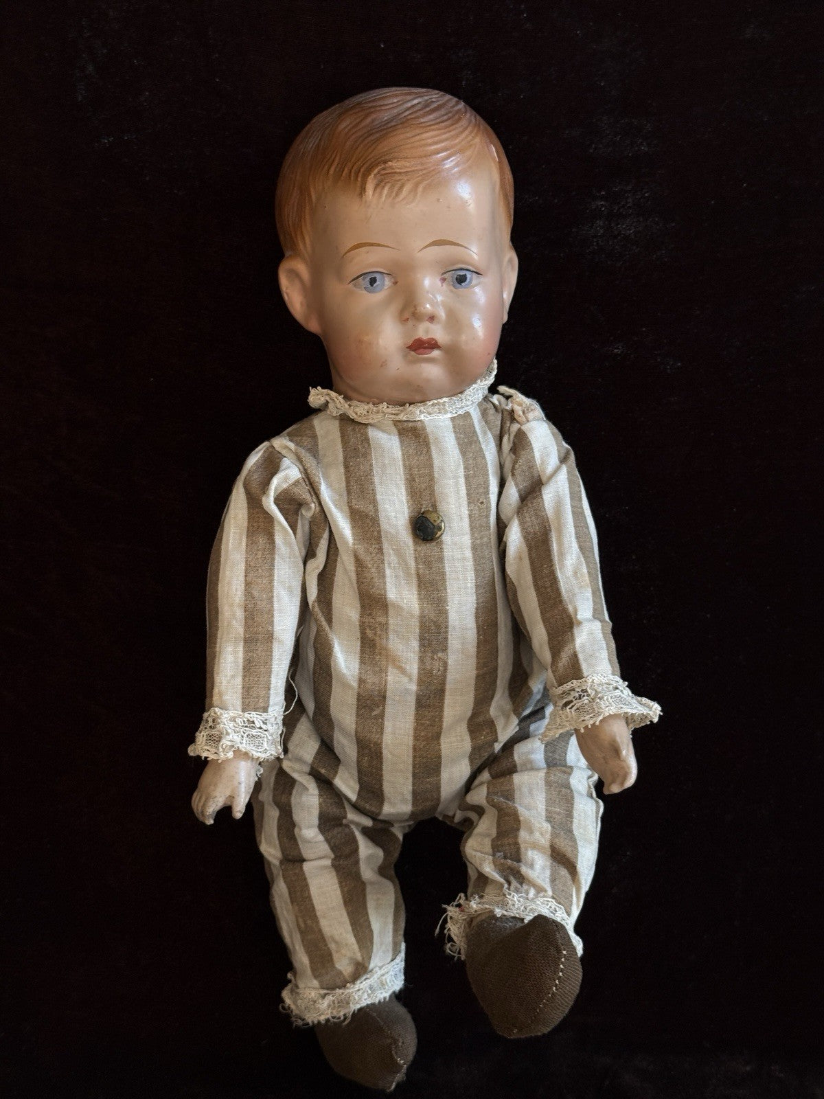 Antique American 12” Tommy Tucker (?) Composition Character Doll