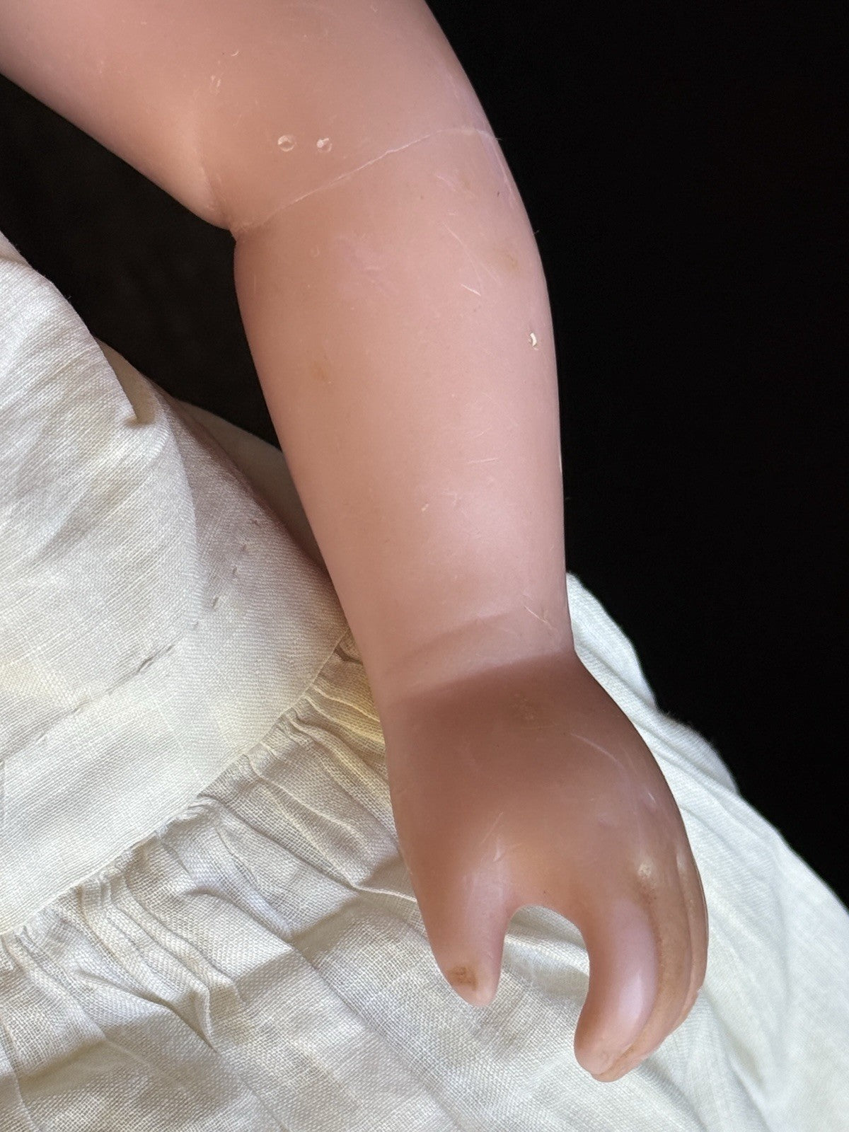 Antique English 21" Pierotti Poured Wax Doll