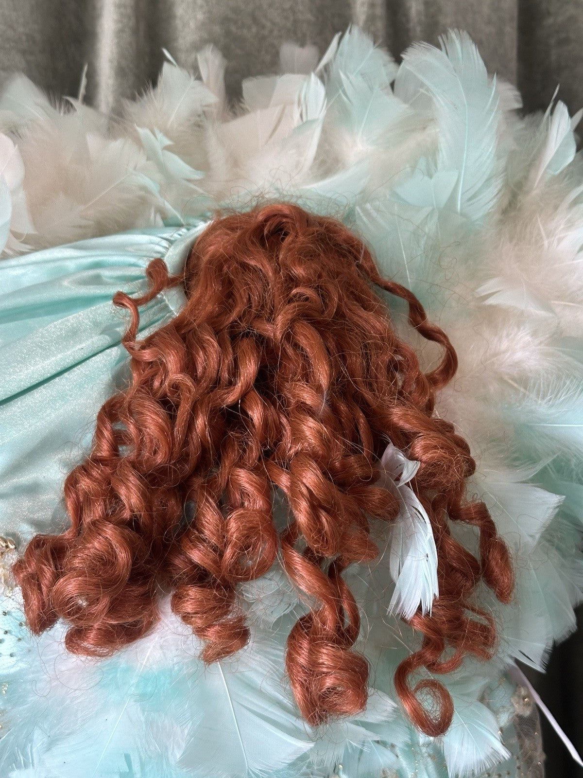 Collectible Large 42” Porcelain Doll “Rustie ” by Rustie LE 2000 COA/Stand