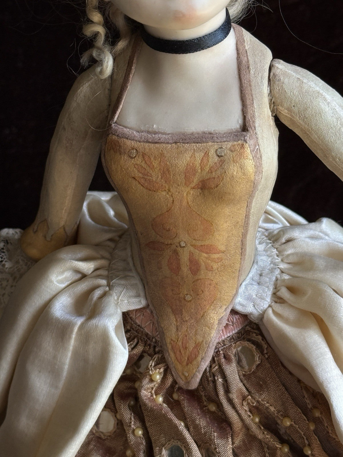 OOAK Collectible 14.5” Judith & Lucia Friedericy Wax Over Porcelain Doll