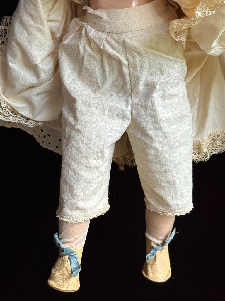 Unidentified 19" Antique German (?) 1902 Bisque Head Doll