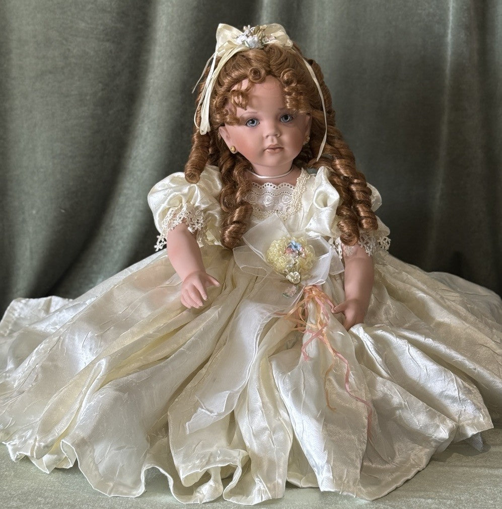 Large 32” Porcelain Doll “Tammie” by Donna Rubert LE 750