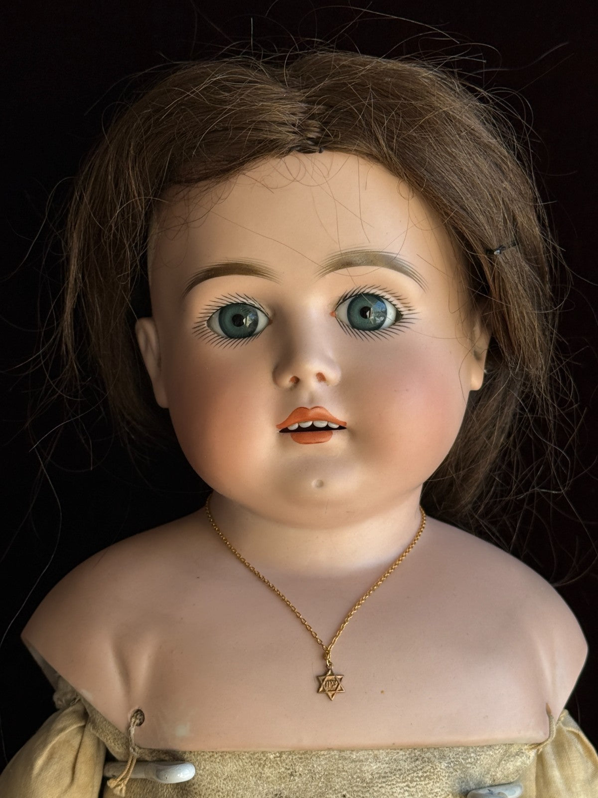Antique German 26” Kestner Alphabet Series Bisque Shoulder Turned Head Doll