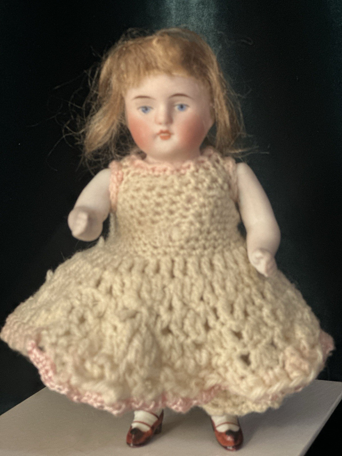 Antique German 5 1/2” Kestner All Bisque Mignonette Dollhouse Doll