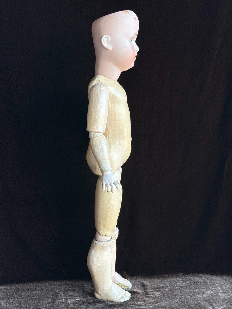 Antique German 26" Bruno Schmidt Bisque Head Doll