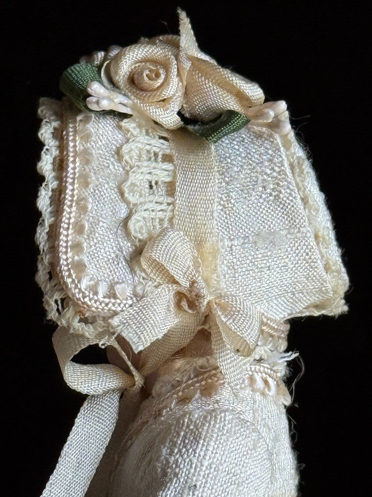 Miniature Artist 4” Porcelain Victorian Dollhouse Girl Doll