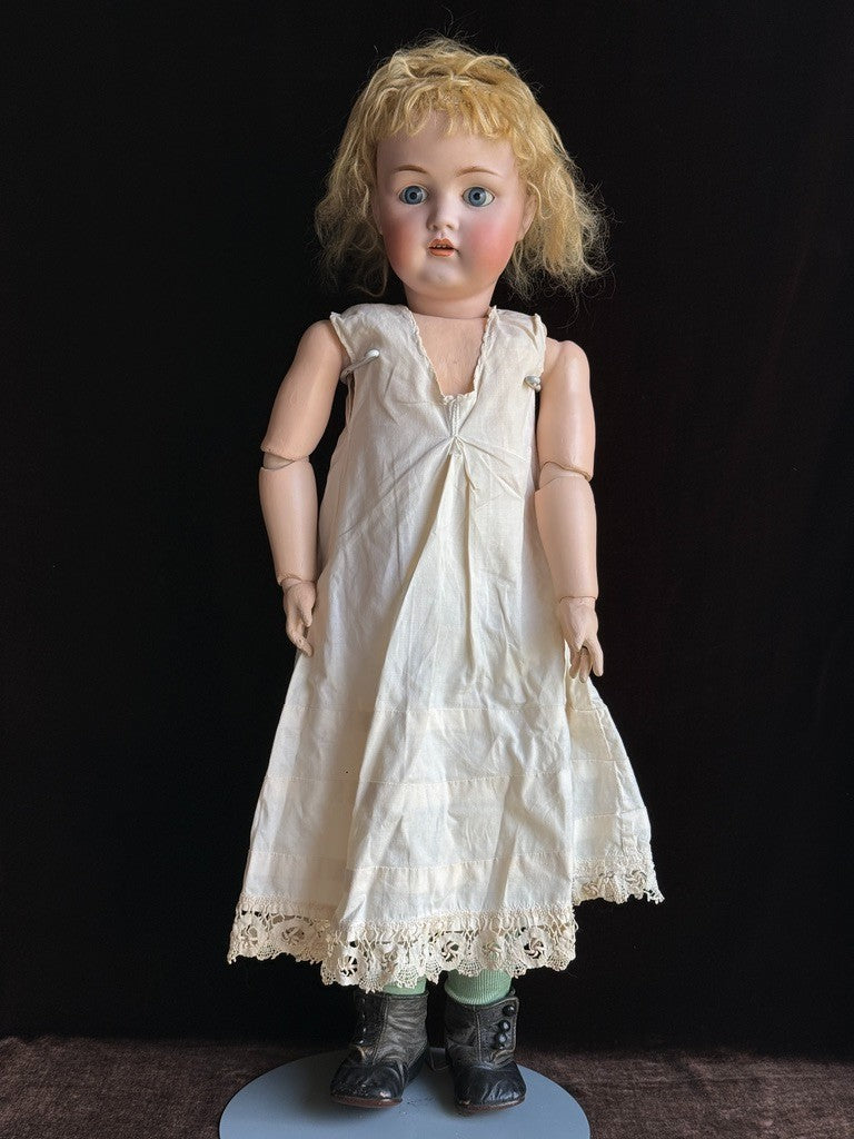 Large Antique German 27” Kestner 214 Bisque Head Doll