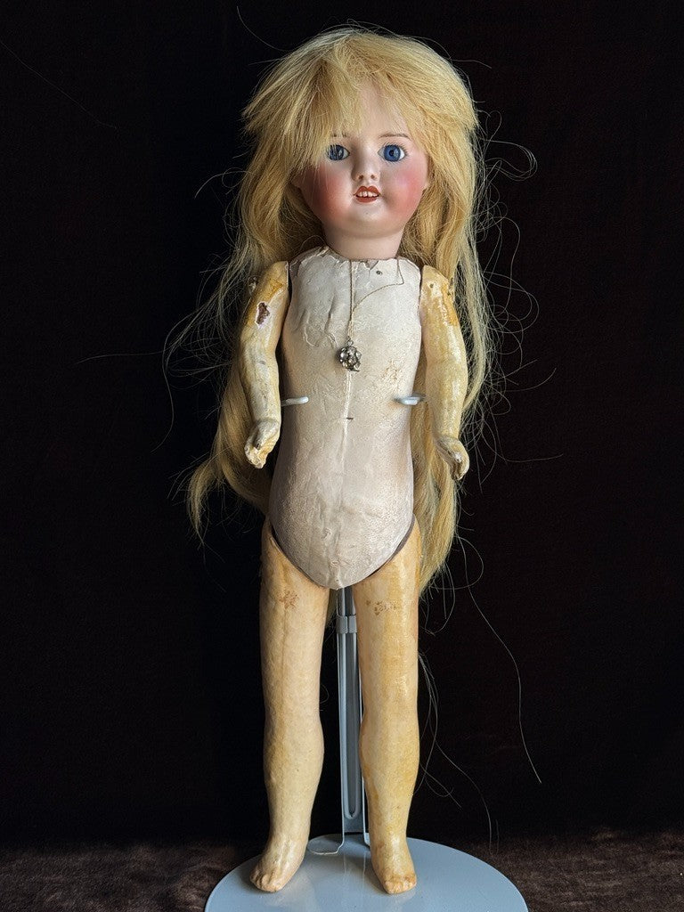 Antique French 18.5” SFBJ 60 Bisque Head Doll