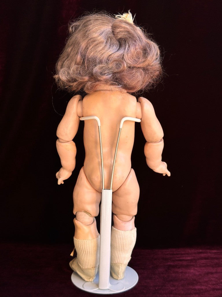 Antique German 14.5” JDK Kestner 211 Bisque Head Doll Toddler Composition Body