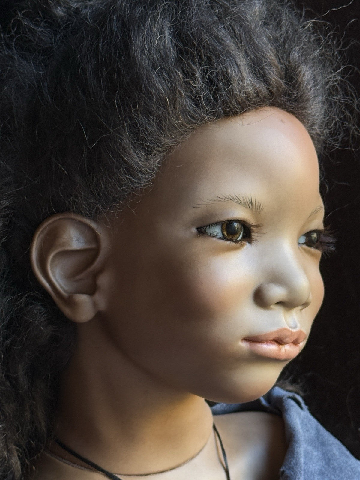 Rare Lifelike Annette Himstedt 29” Porcelain Doll Dalamari New in Box LE 80