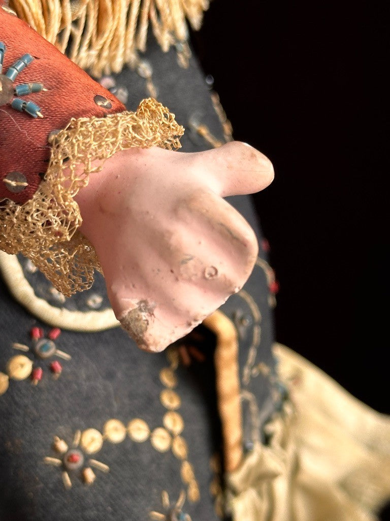 Unidentified Antique French/Italian (?) 16” Bisque Head Doll