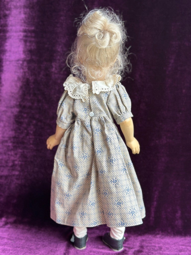OOAK 1987 Collectible 17" Jointed Wooden Doll by German Artist Regina Sandreuter