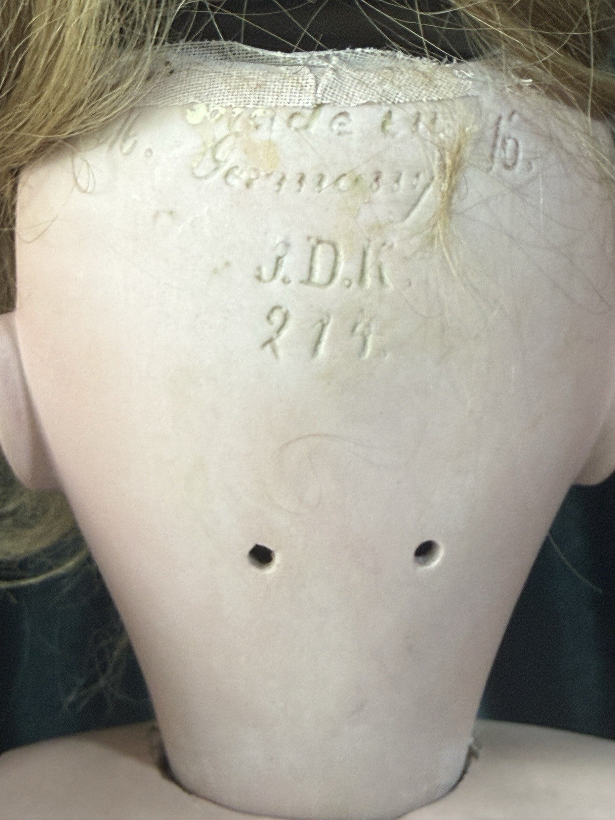 Antique German 29” Kestner 214  Child Doll Bisque Head Composition Body