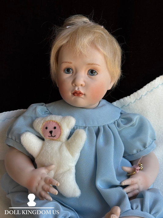 Italian Artist Beatrice Perini Porcelain Baby Doll Fiore with Tag LE 20 Damaged