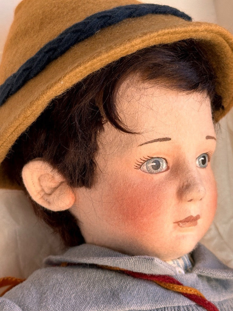 MINB John Wright 17" Little Boy Blue Cloth Felt Doll Nursery Rhyme Series LE 100