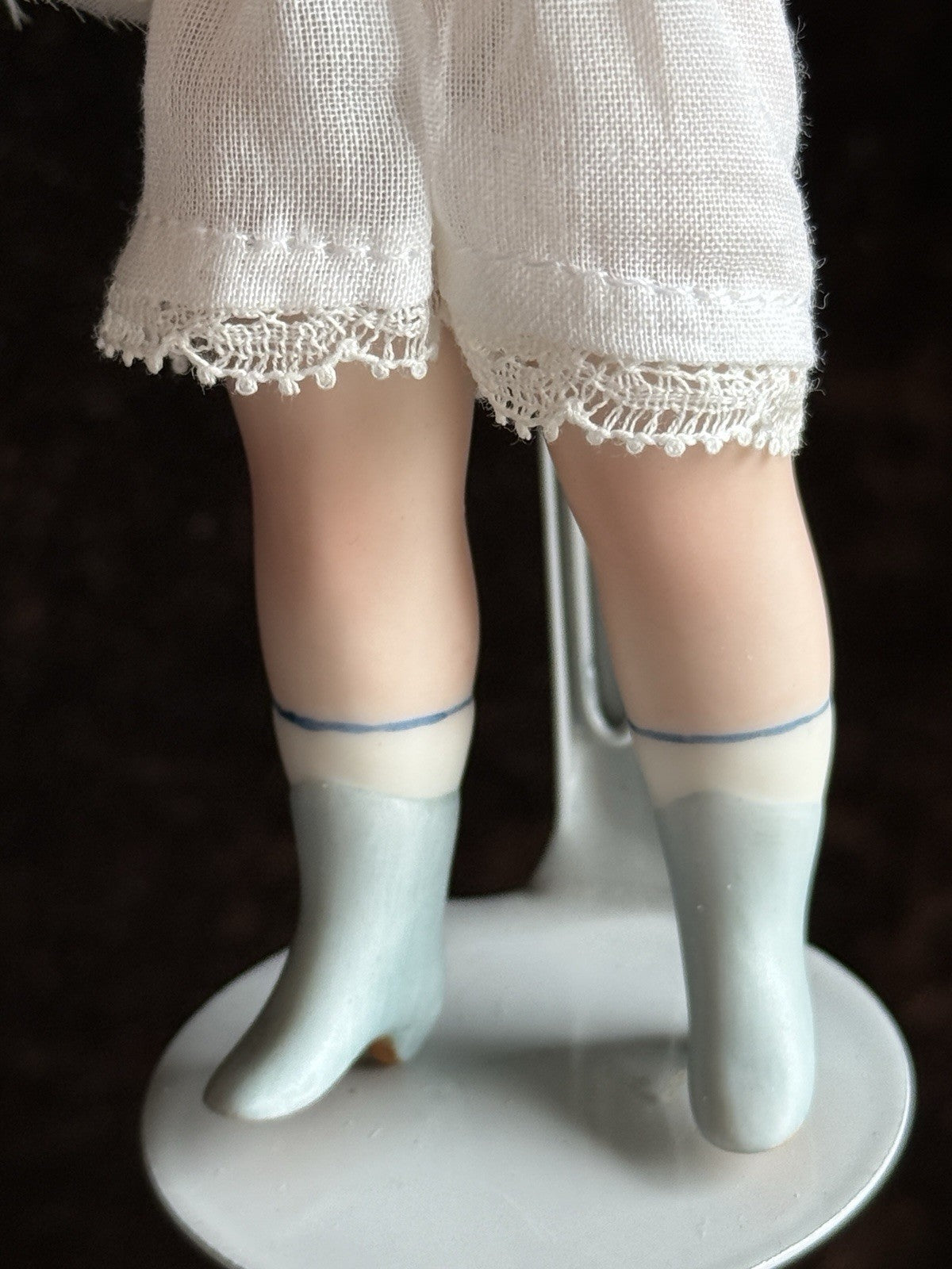 Miniature Darlene Lane 5.75” Porcelain Repro of Antique French Mignonette Doll