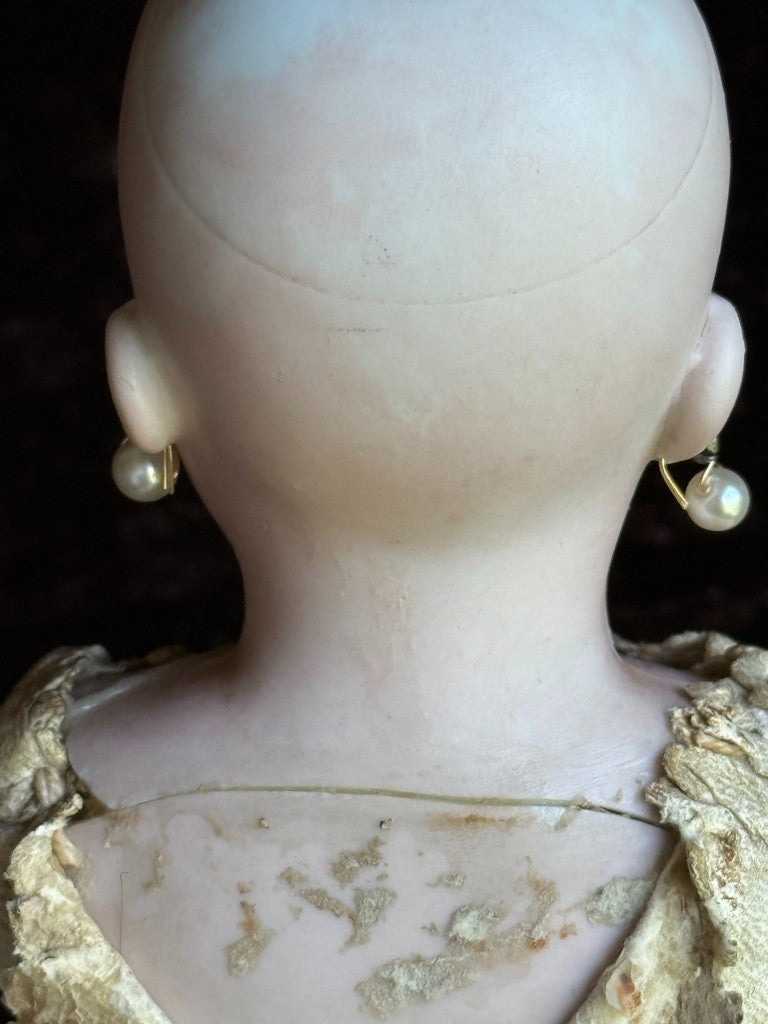 Antique German 16” Gebrüder Kuhnlenz 50 Simon Halbig Belton Bisuqe Head Doll