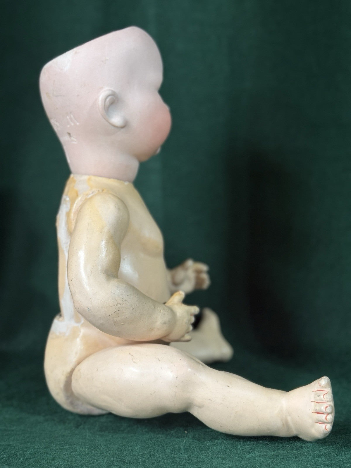 Antique German Armand Marseille Mold 985 Baby 17” Doll Bisque Head