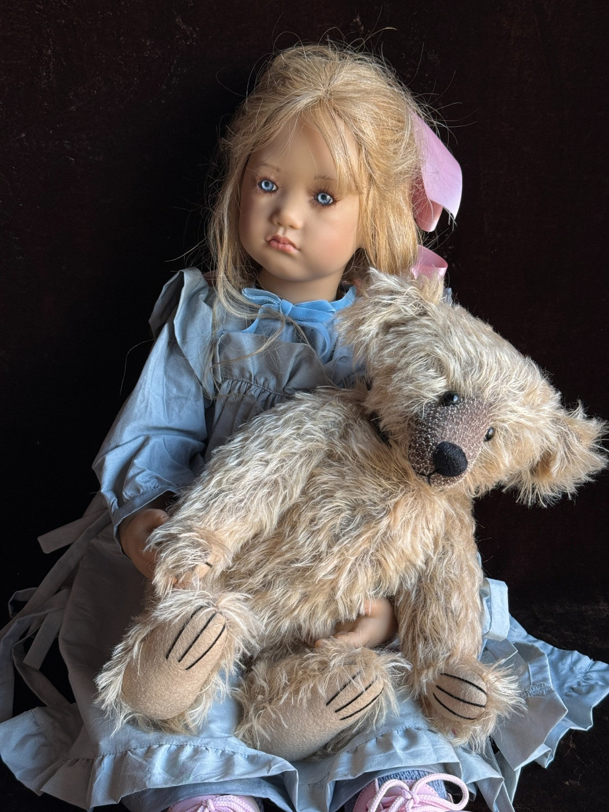 Collectible Annette Himstedt 29” Vinyl Doll Skille Girl from Norway New in Box