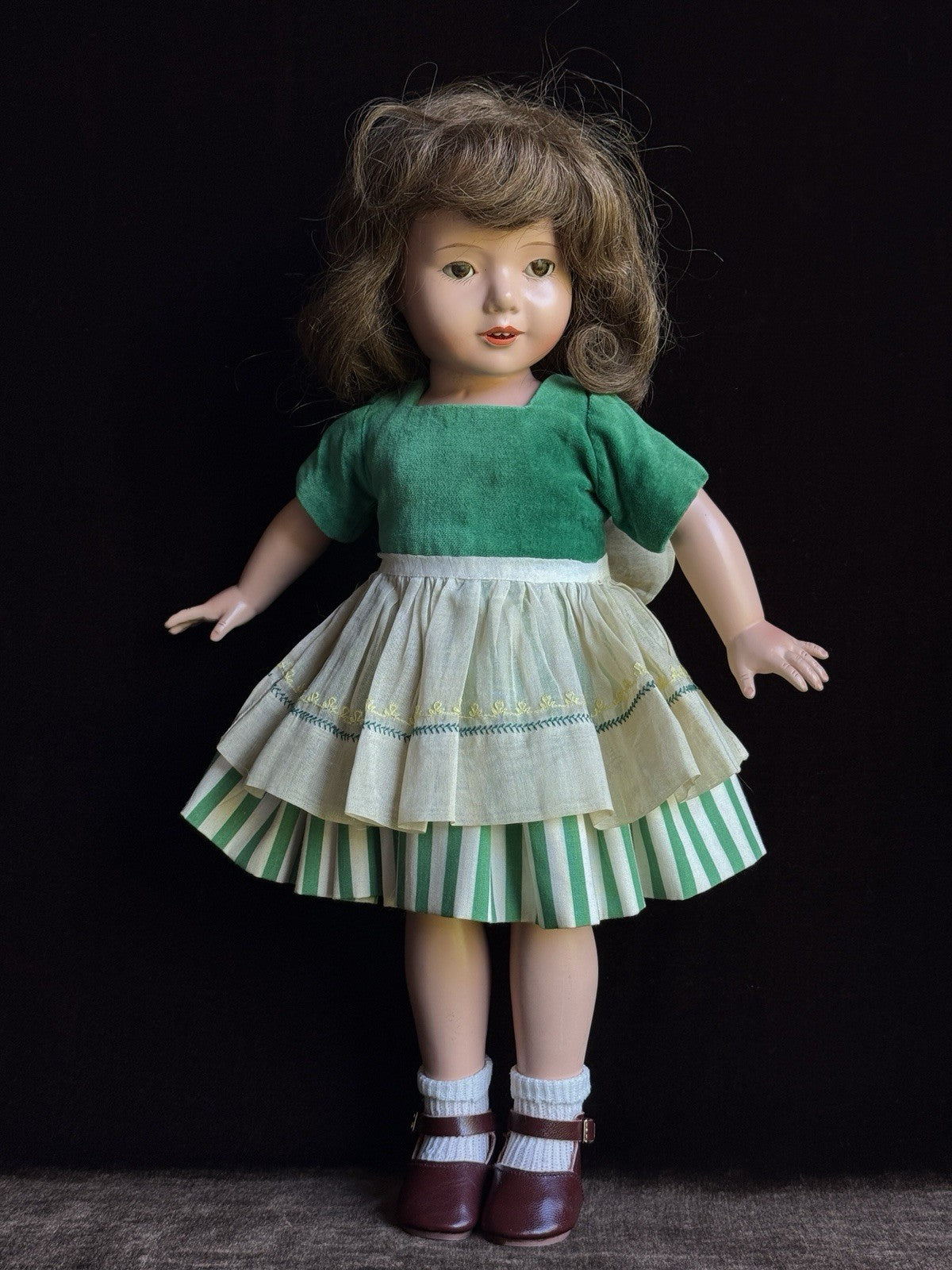 Vintage American 17” Dewees Cochran Anne Shirley Effanbee Doll