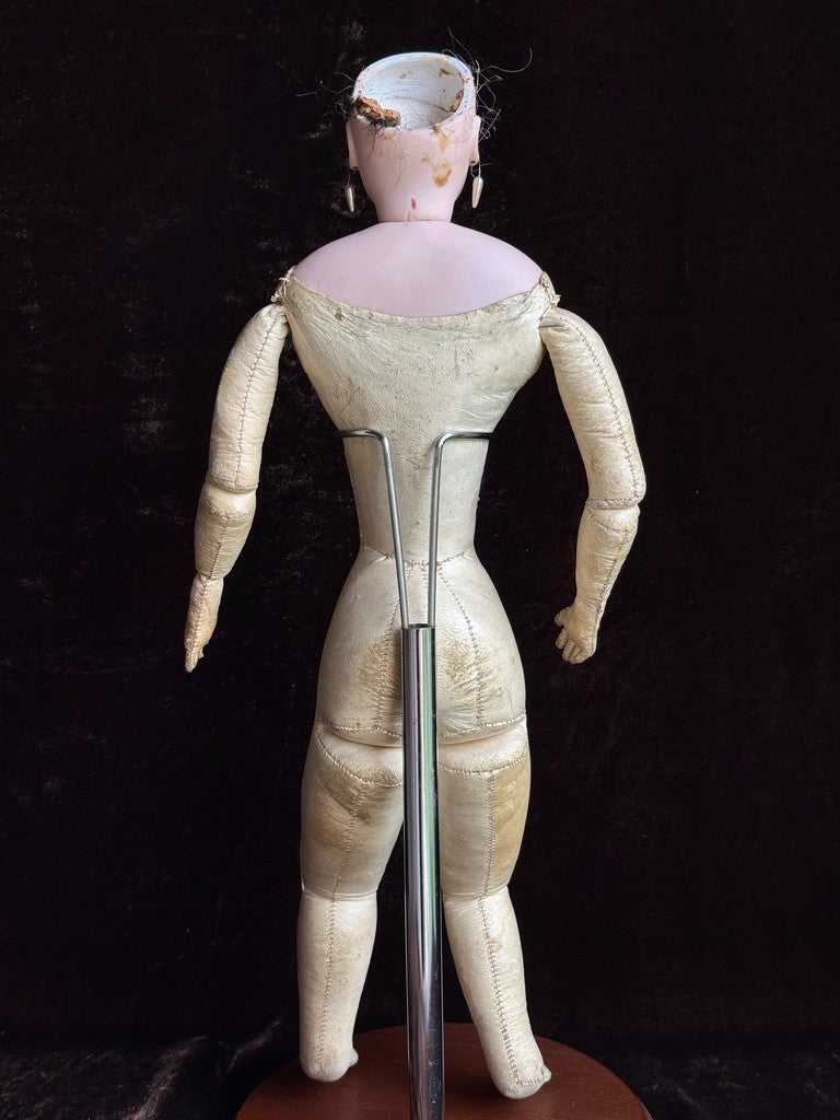 Antique French 17” Jumeau Poupee Bisque Head Fashion Doll
