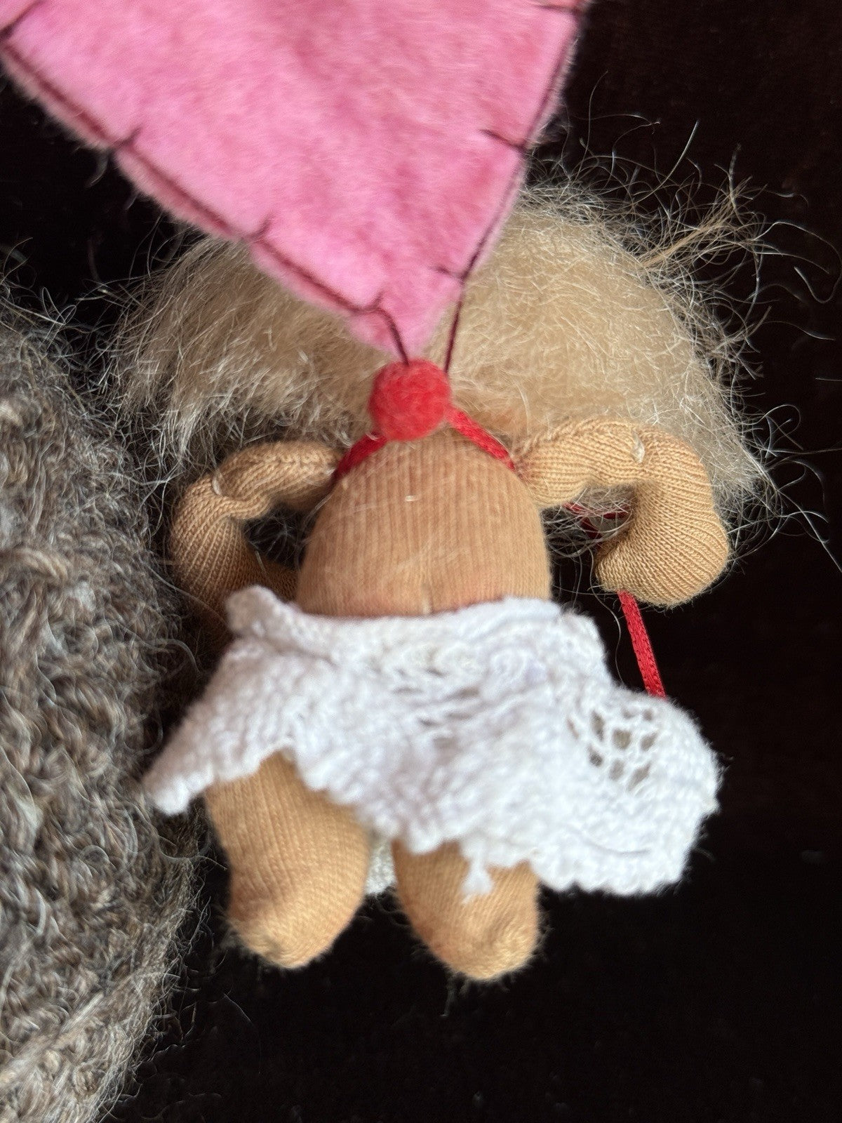 OOAK Miniature Waldorf Style Handmade Cloth Thumbelina Doll