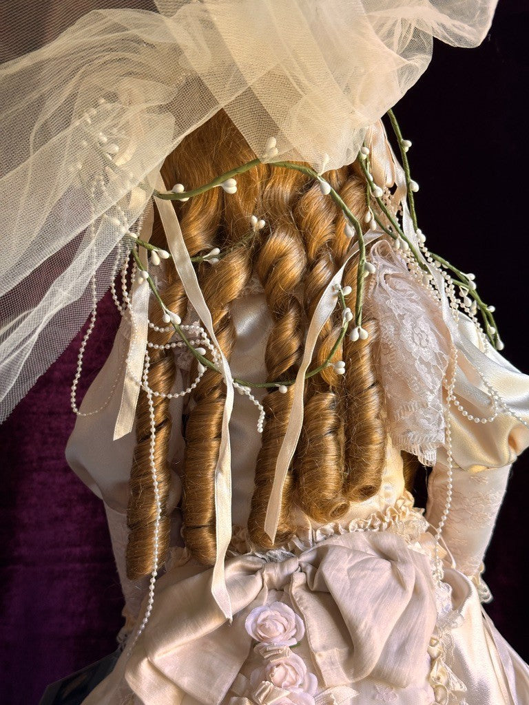 Large Mary Benner 32" Porcelain Repro of French Bru Jne Bebe Bride Doll LE 400