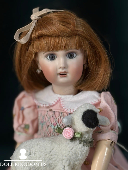 Porcelain/Composition 11” Reproduction of Antique French Bleuette Doll