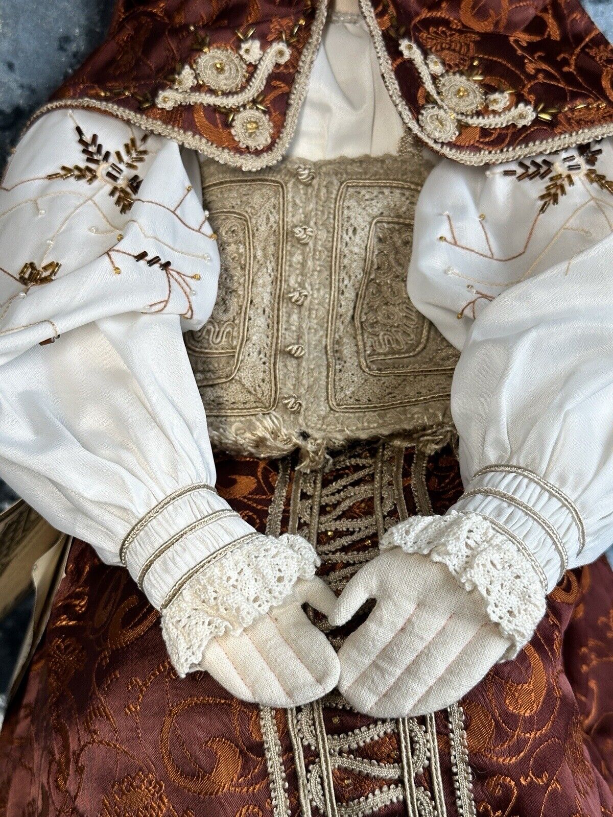 Large 30” Russian Cloth Vasilisa Doll by Artist Alexandra Kukinova with Tag