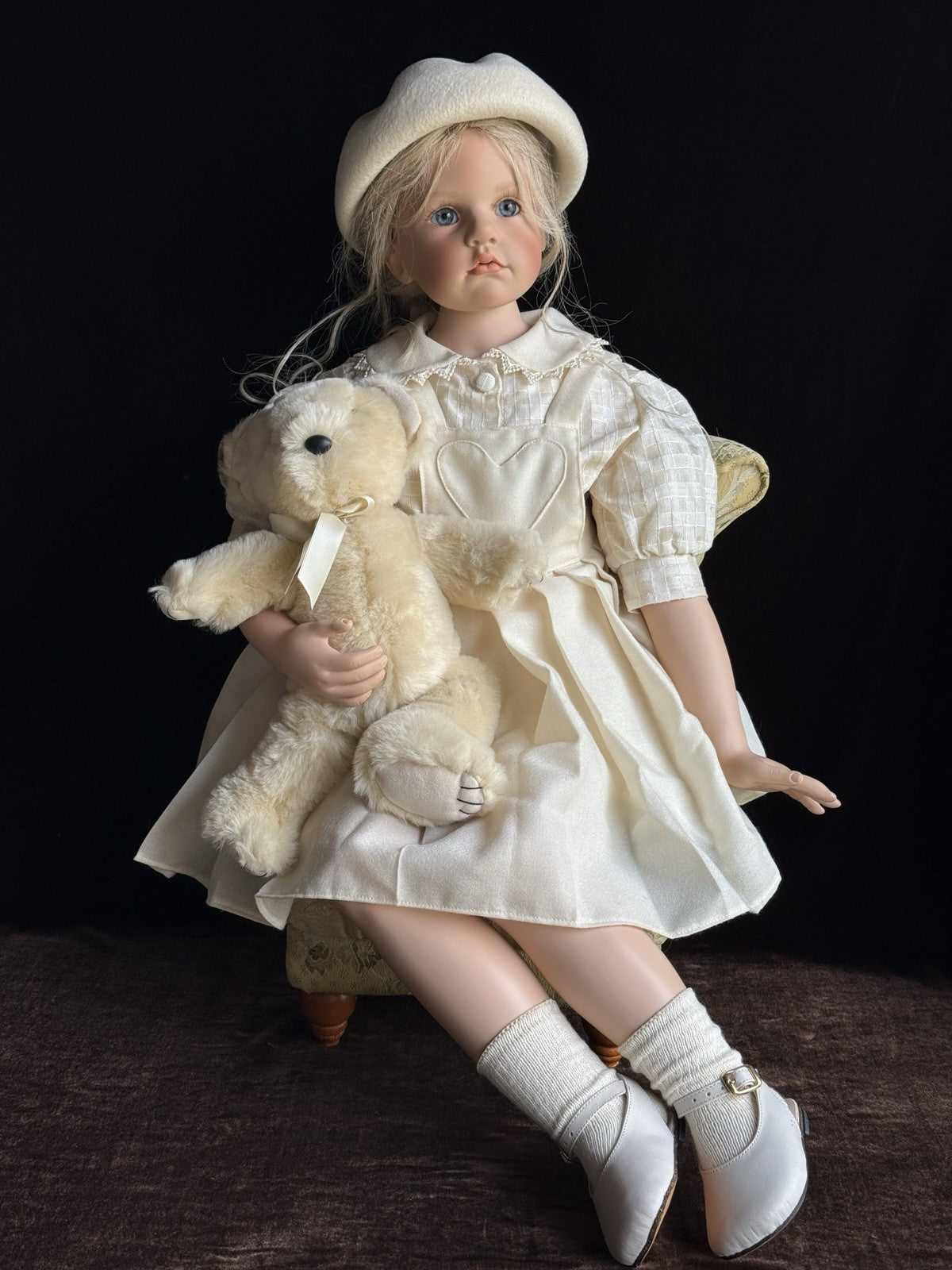 Collectible Vinyl 30” Bambina Bella Doll by Hildegard Gunzel WMP LE 500, Box