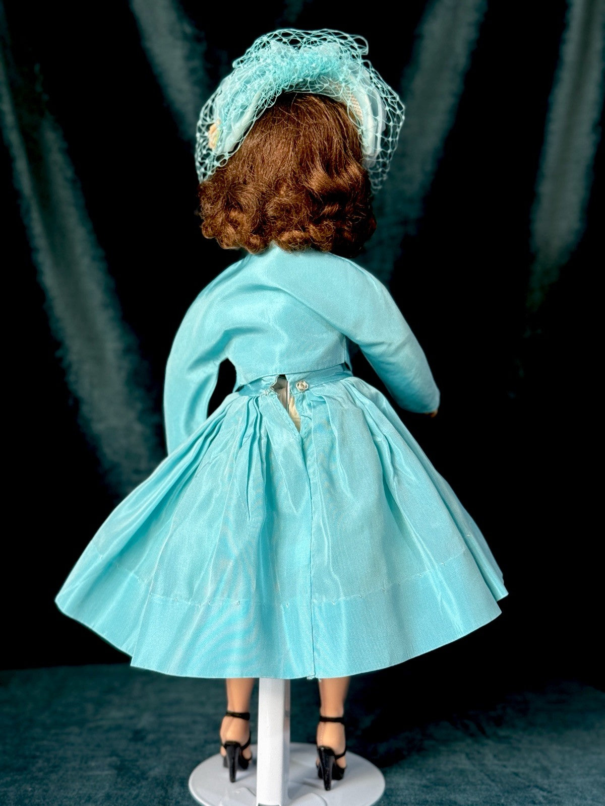 Vintage 1958 Madame Alexander 16” Elise Doll Aquamarine Bolero #16-11 Outfit