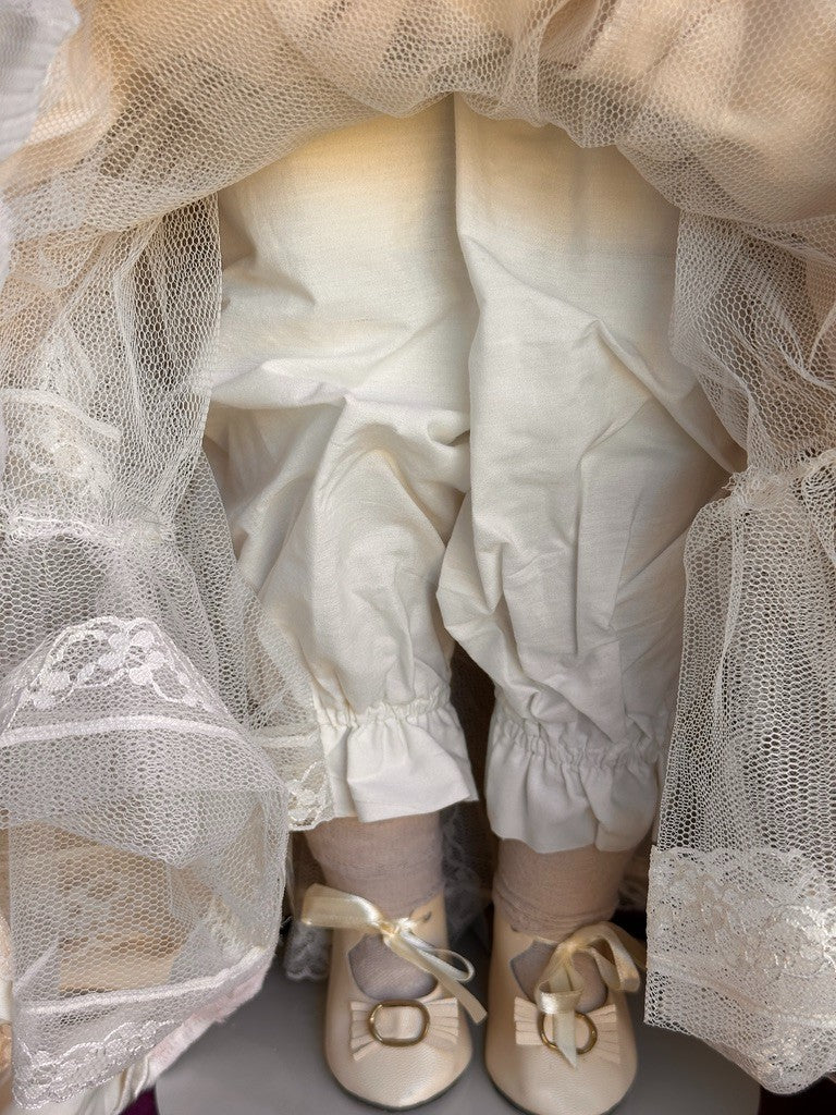 Large Mary Benner 32" Porcelain Repro of French Bru Jne Bebe Bride Doll LE 400