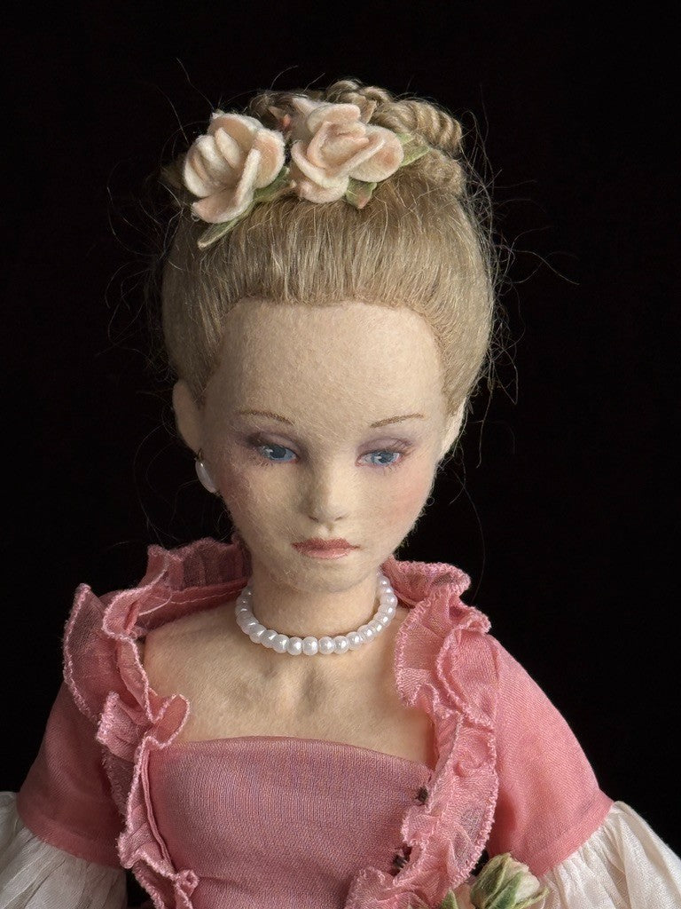 Collectible John Wright Columbine 15" Cloth Felt Doll LE 300 in Box