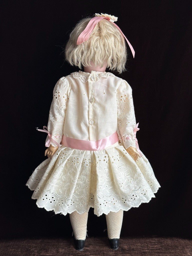 Antique German 22.5” Simon Halbig Baby Blanche Bisque Head Doll