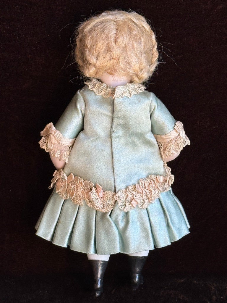 Antique German 7.5” Kestner All Bisque Wrestler Mignonette Closed Mouth Doll