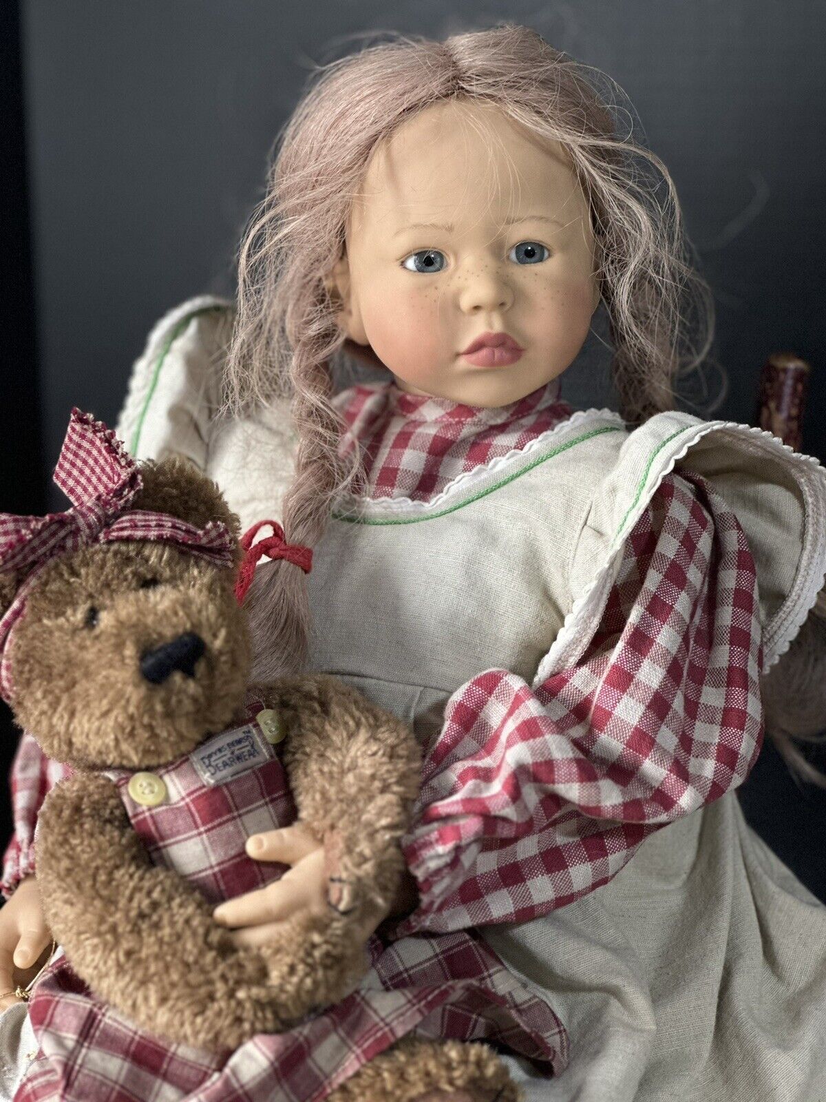 Collectible Vinyl German GOTZ 25” Doll “Rosel" by Artist Karin Schmidt