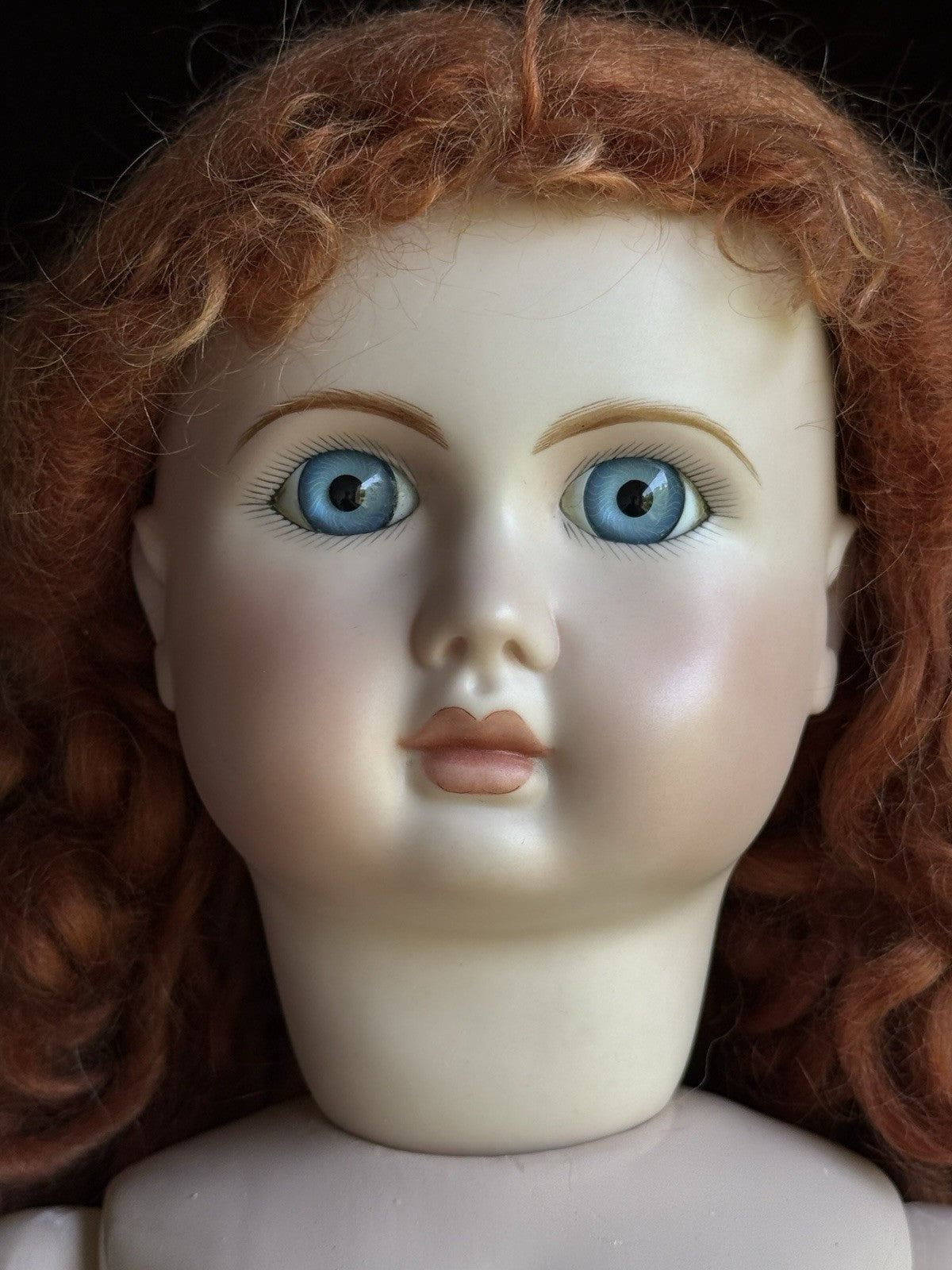 Porcelain Comp 23” Reproduction of Antique French Steiner Figure A Bebe Doll