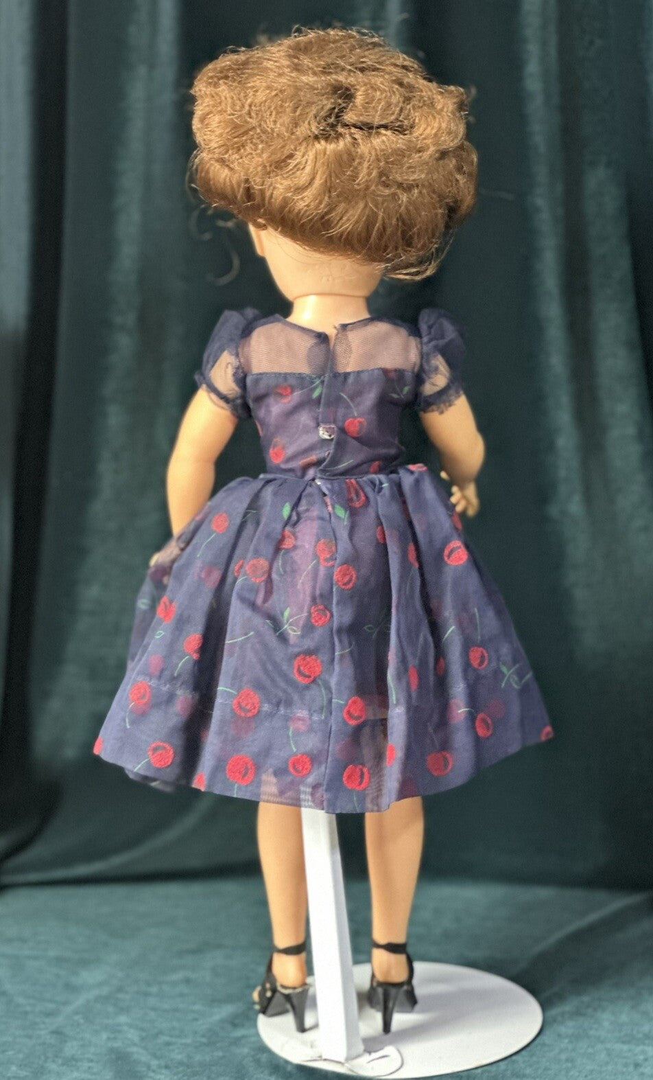 Vintage 1950’s Ideal Miss Revlon Doll 17” VT-18 Cherries Dress