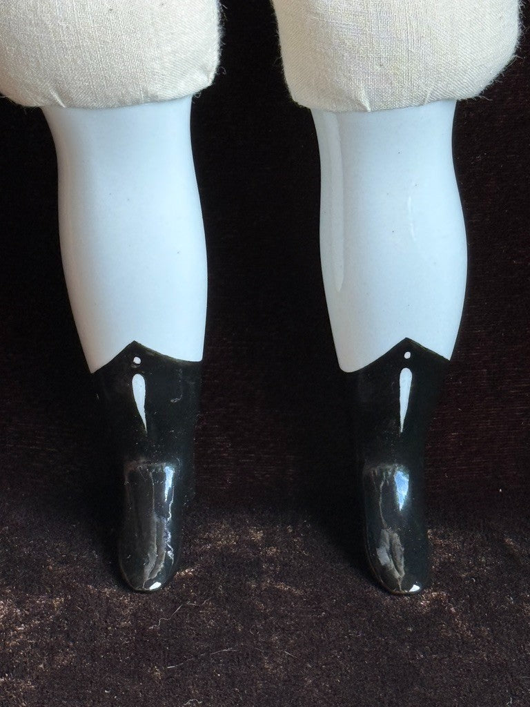 Antique German 19" Hertwig China Head Fashion Doll